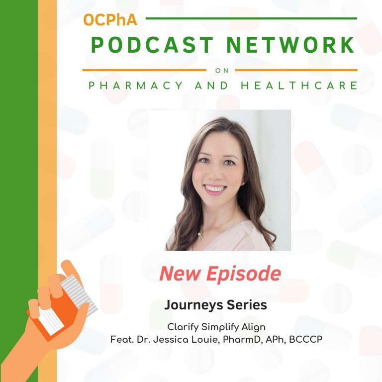 OCPhA podcast Burnout coach for pharmacist, burnout coach for physicians, burnout for doctors, The Burnout Doctor Podcast, Dr. Jessica Louie, PharmD