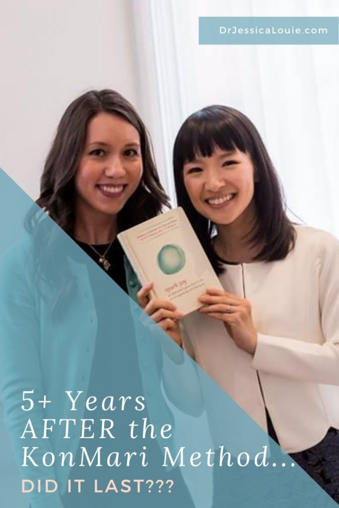 KonMari Method after 5 five years, did it last? Longterm benefits of the KonMari Method Marie Kondo. Celebrating one year at The Burnout Doctor Podcast. How decluttering saved me from pharmacist burnout.