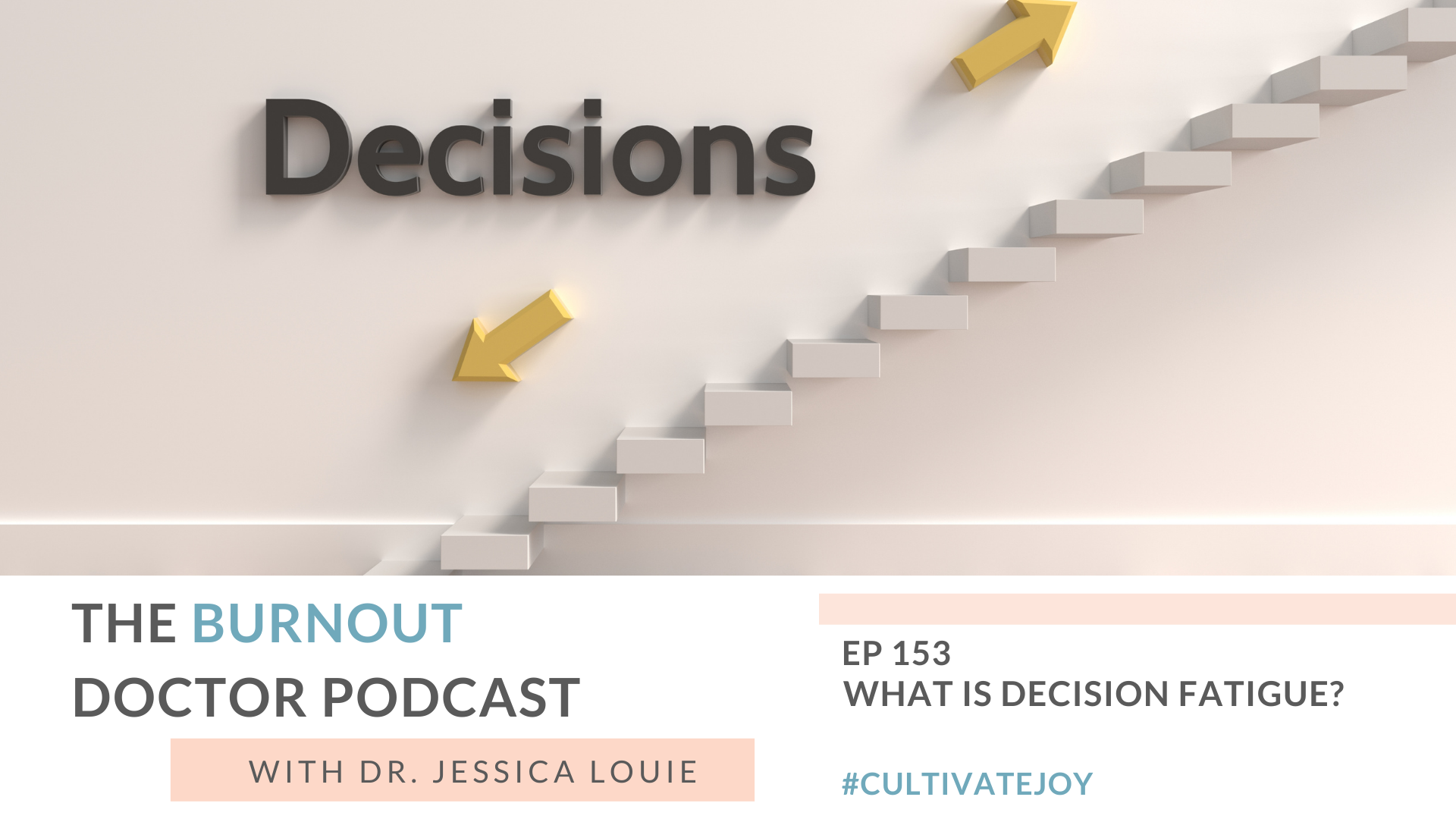 What is decision fatigue? Why mentally drained at the end of the day. What is mental clutter. What is mental load. Dr. Jessica Louie. The Burnout Doctor Podcast.